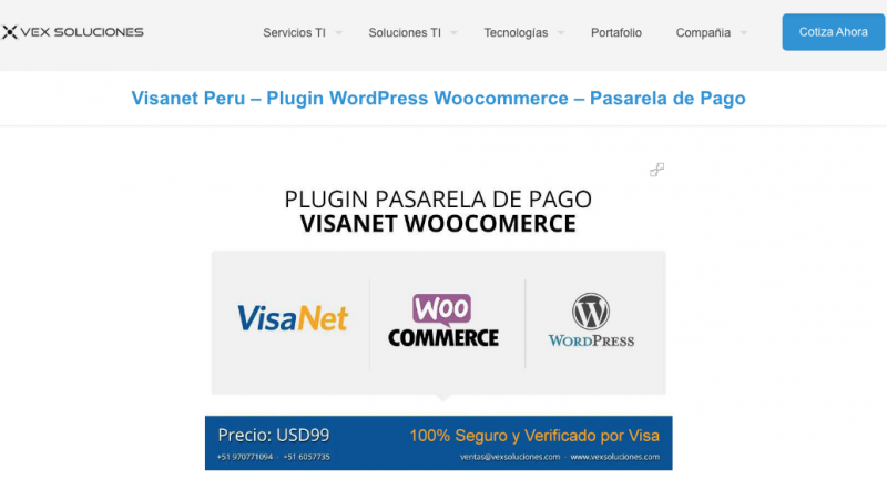 Alerta por estafa de compra en los portales de t proveedores que vendan esa solución y logre encontrar a www.pasarelasdepagos.com y a https://www.vexsoluciones.com/ que ambos son los mismos.