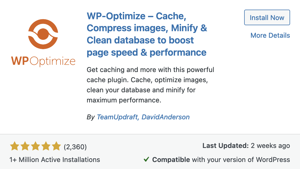 plugin WP-Optimize
